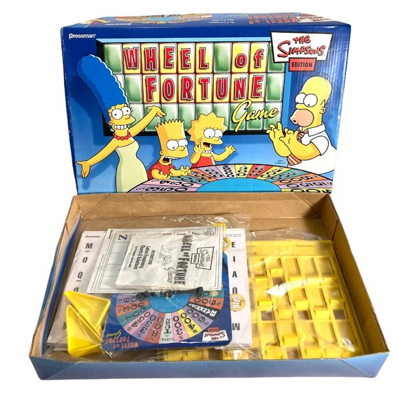 The Simpsons Edition Wheel of Fortune Board Game 2004 Pressman 99% Complete - Picture 7 of 12